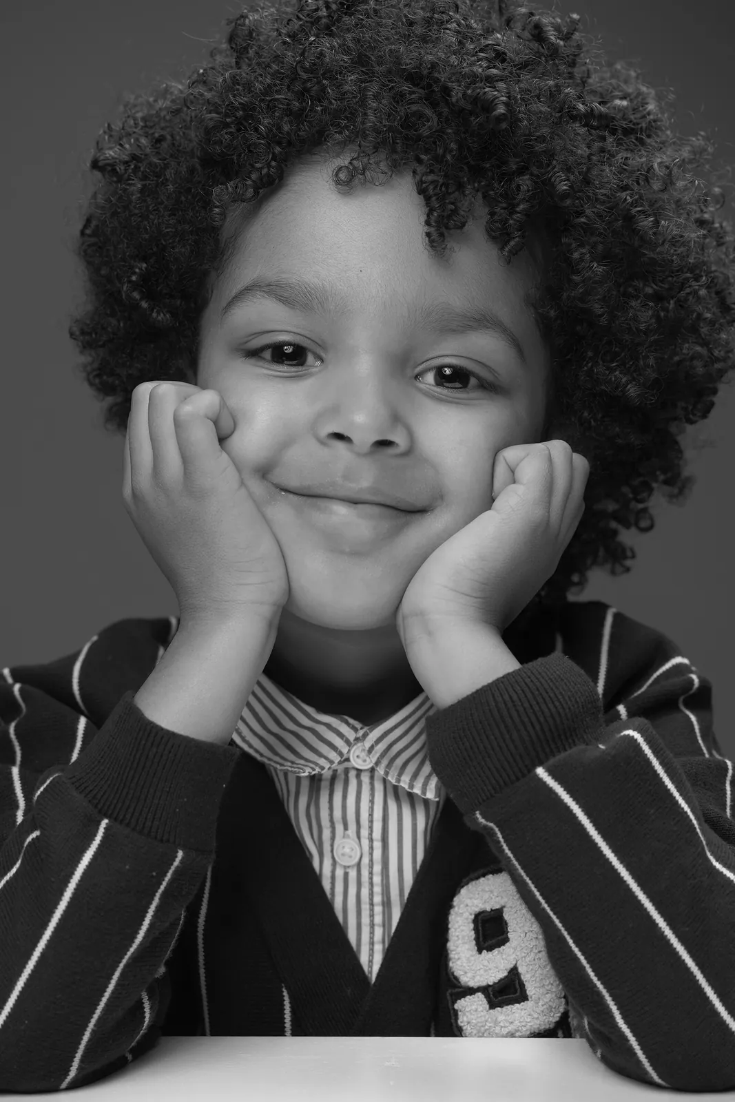 Portrait d'enfant en studio à Dol-de-Bretagne