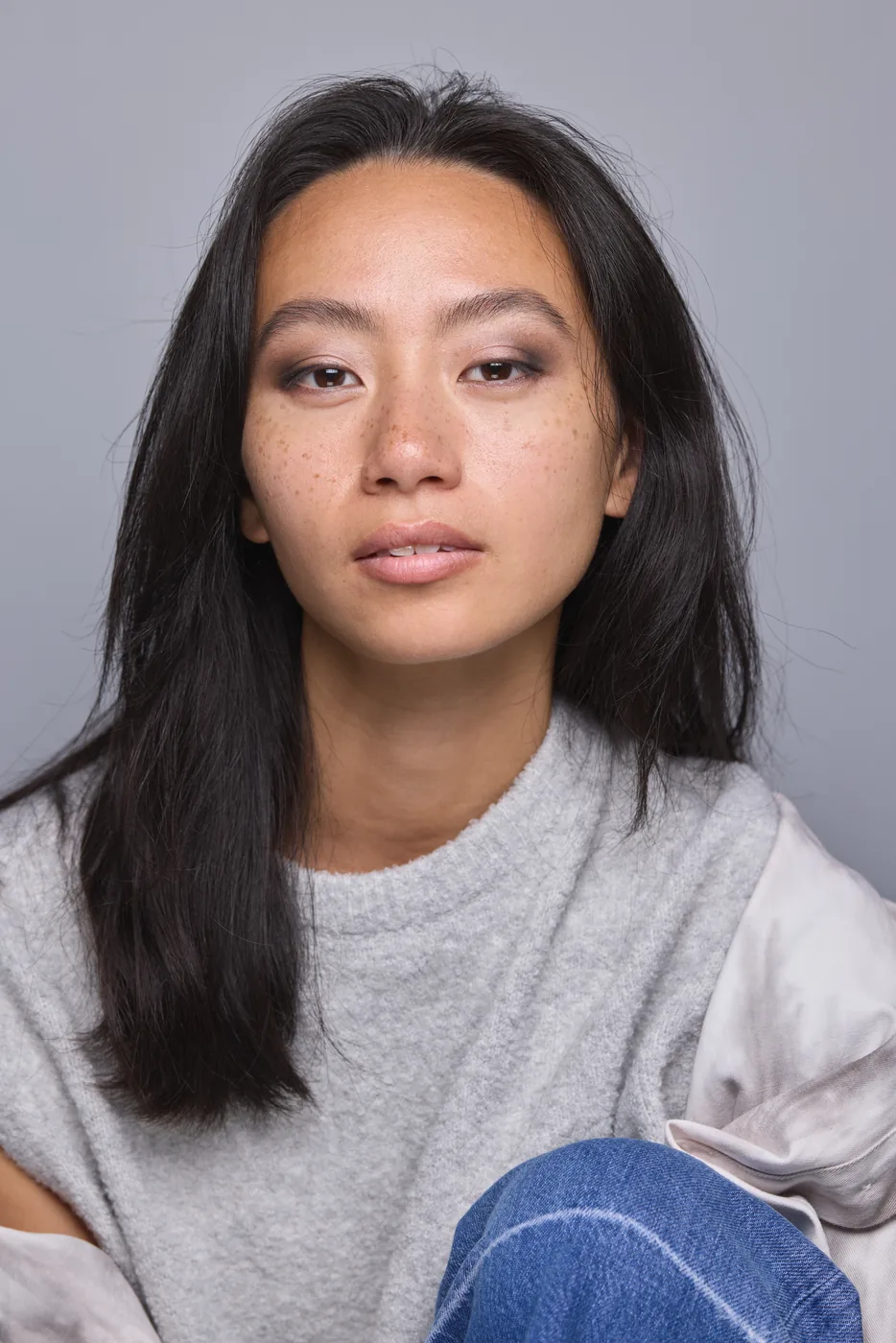 Portrait serré en lumière de studio réalisé pendant le stage Nath Sakura