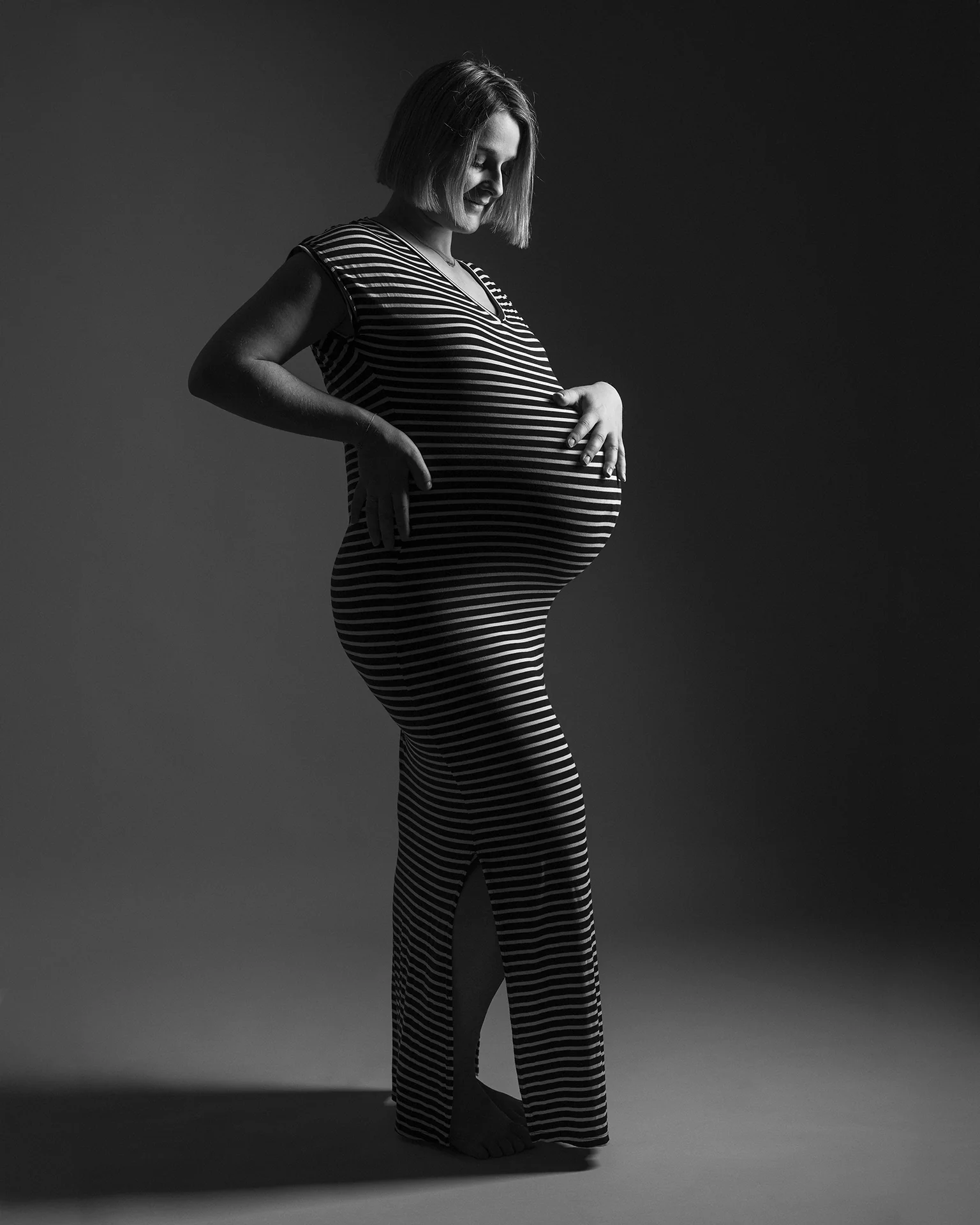 Portrait maternité Valérie — Photographe grossesse studio Dol-de-Bretagne, Dinan, Combourg